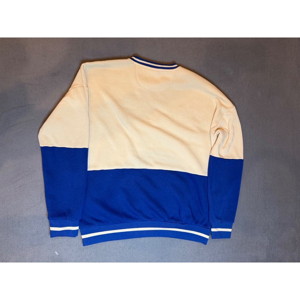 Disney Our Universe Mickey Mouse Sweatshirt Unisex Vintage Blue Cream Colorblock - Picture 10 of 12